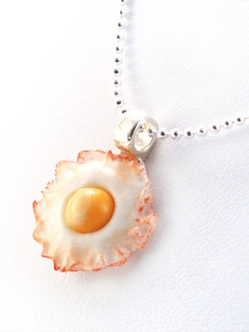 Tiny Hands Fried Egg Necklace